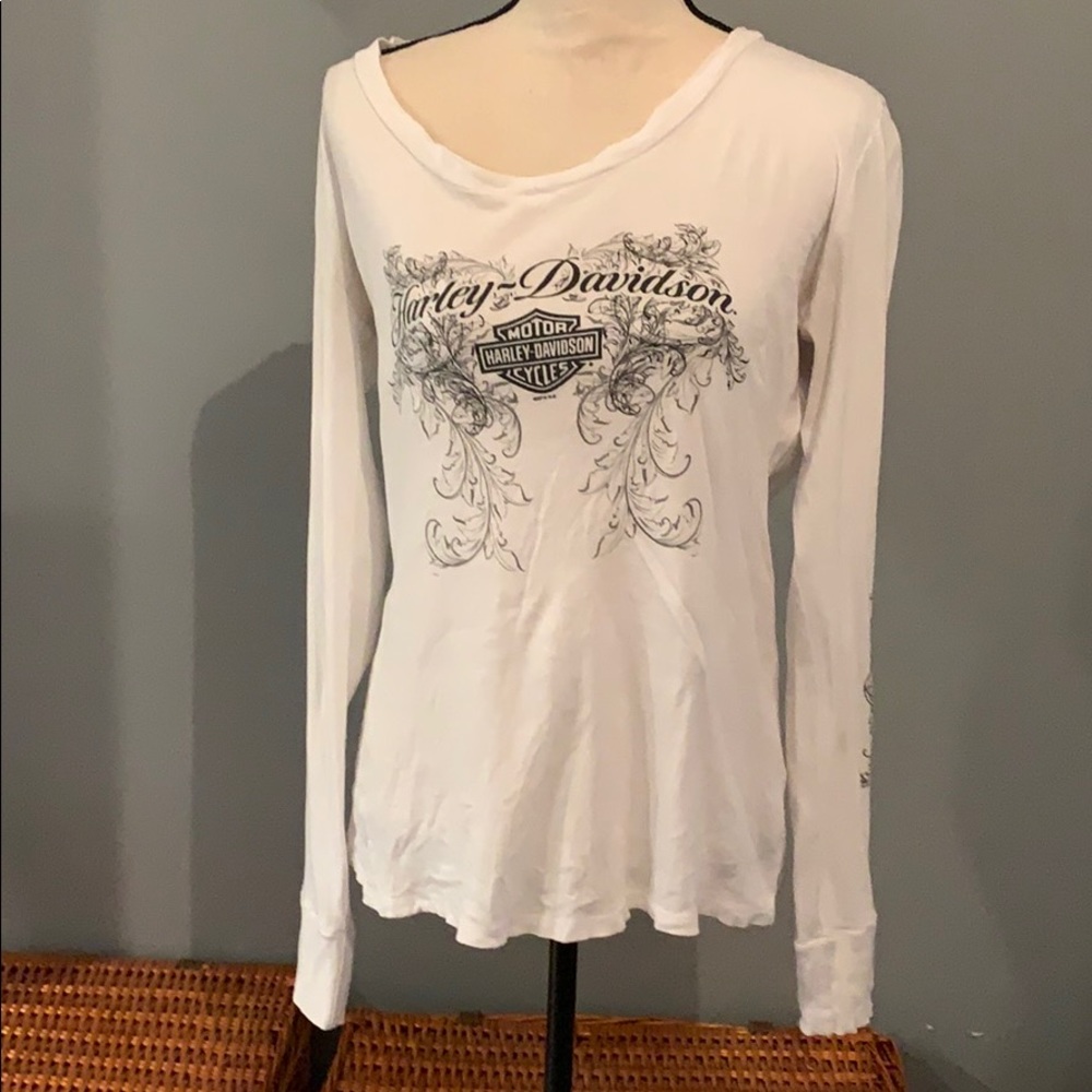 Harley Davidson devils tower long sleeve tee